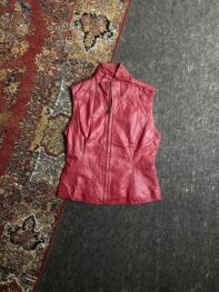 mark dion women’s genuine Leather vest