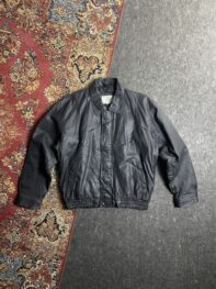 Vintage black genuine Leather jacket
