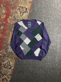 •2000’s Desigual Unisex Sweater sz S Purple Knit Wool Blend Long Sleeve Jumper