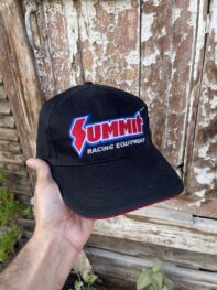 •Vintage SUMMIT RACING EQUIPMENT Advertising Black CAP