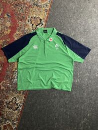 •CANTERBURY IRELAND IRFU MENS L IRISH POLO SHIRT RUGby (Boxy fit)